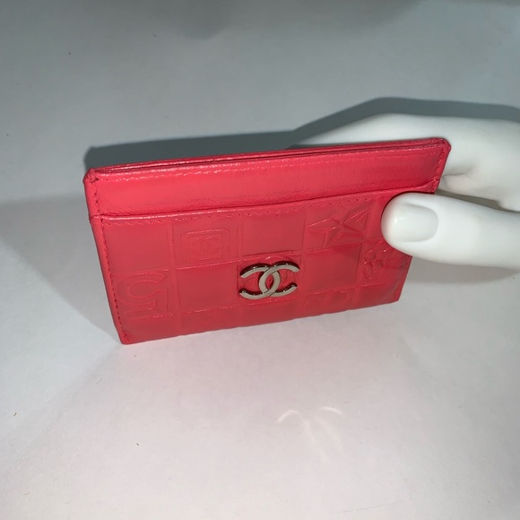 RARE! bubble gum pink CHANEL credit card wallet - Picture 10 of 10